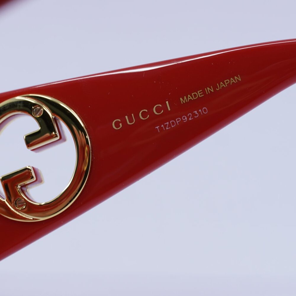 🕶️ New Gucci GG1412S 004 Sunglasses - Red Frame, Red Lenses - Picture 9 of 12